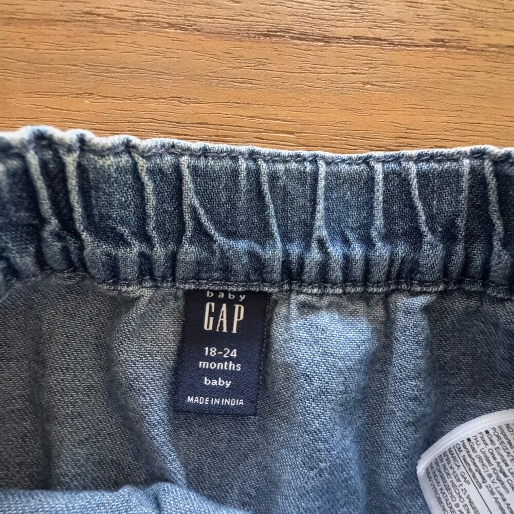 Gap Toddler Girl Denim Skirt - Size 18-24m - Picture 2 of 5